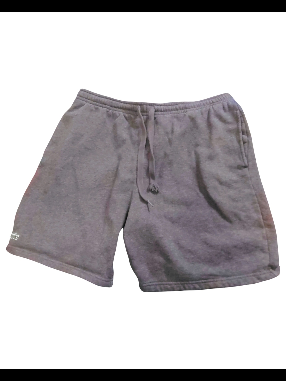 Lacoste Men's Heather Gray Drawstring Athletic Shorts